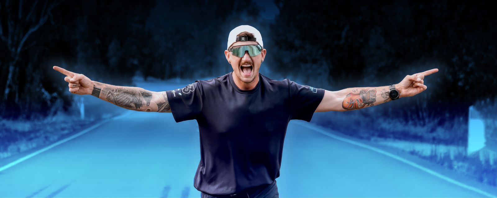 Athlete competing in a Hardcore Harry's challenge