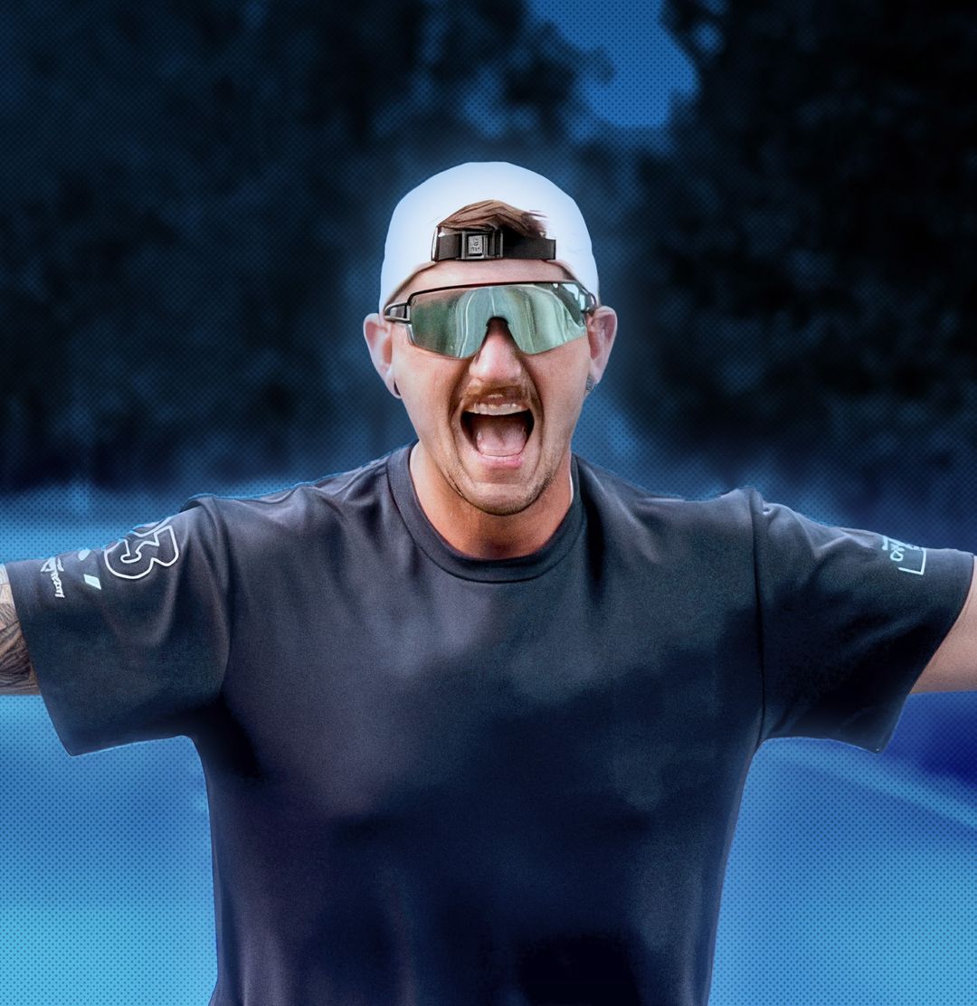 Athlete competing in a Hardcore Harry's challenge